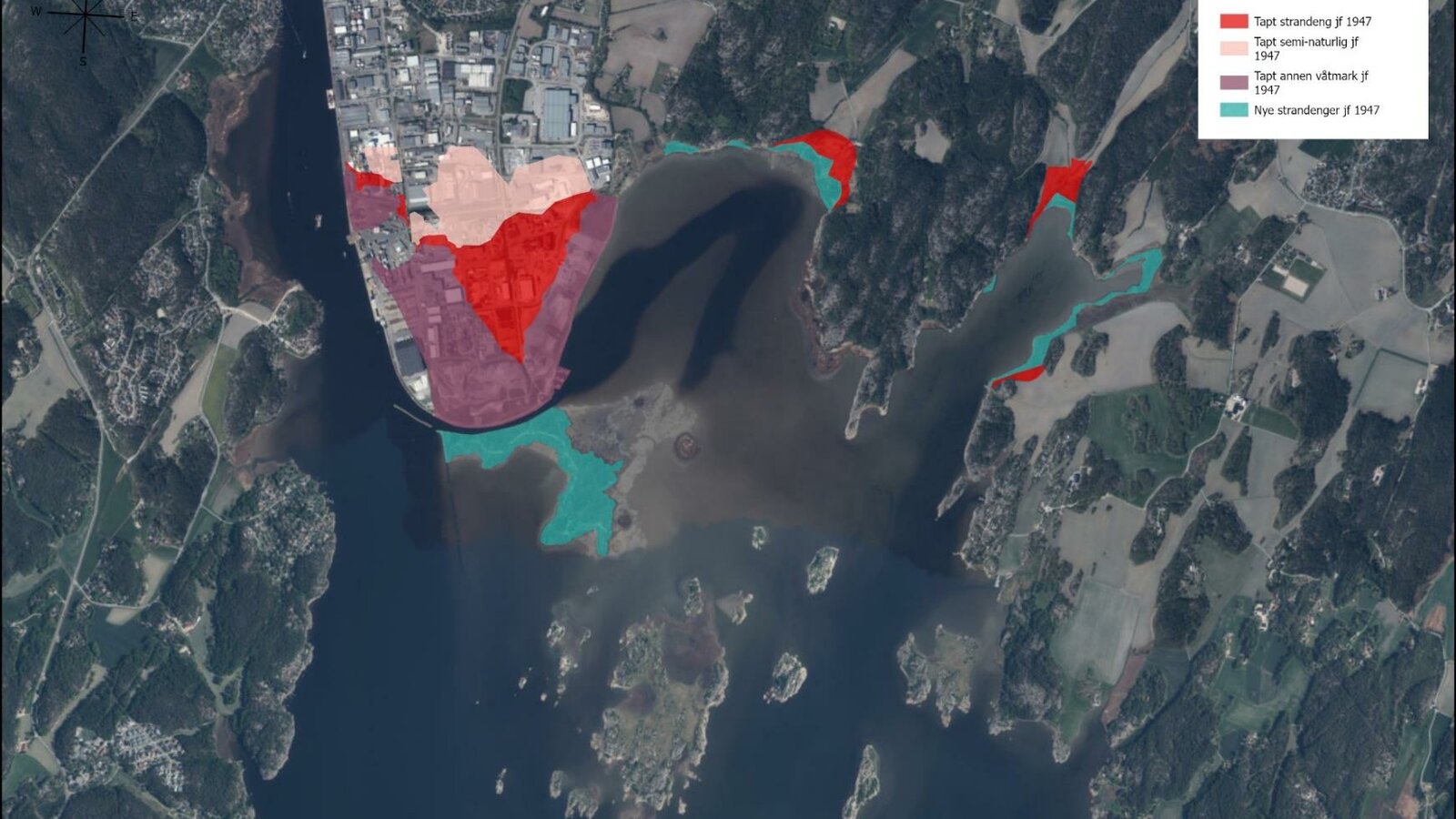 Endringer i viktige naturtyper for sjø- og vadefugl