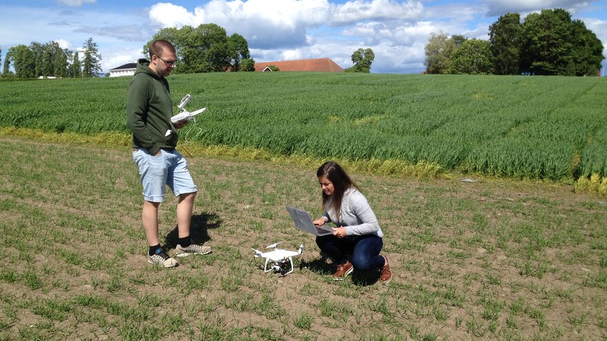 Smart landbruk med droner på NMBU