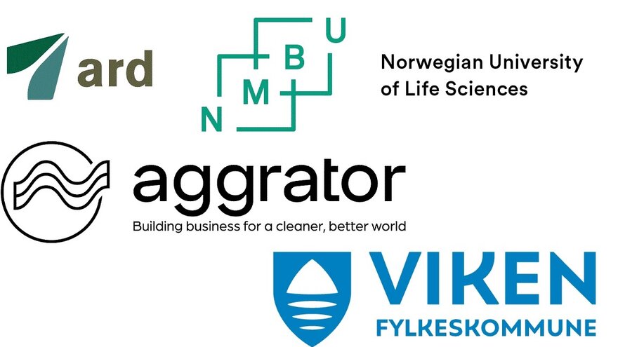 Logo NMBU, Aggrator, Ard og Viken