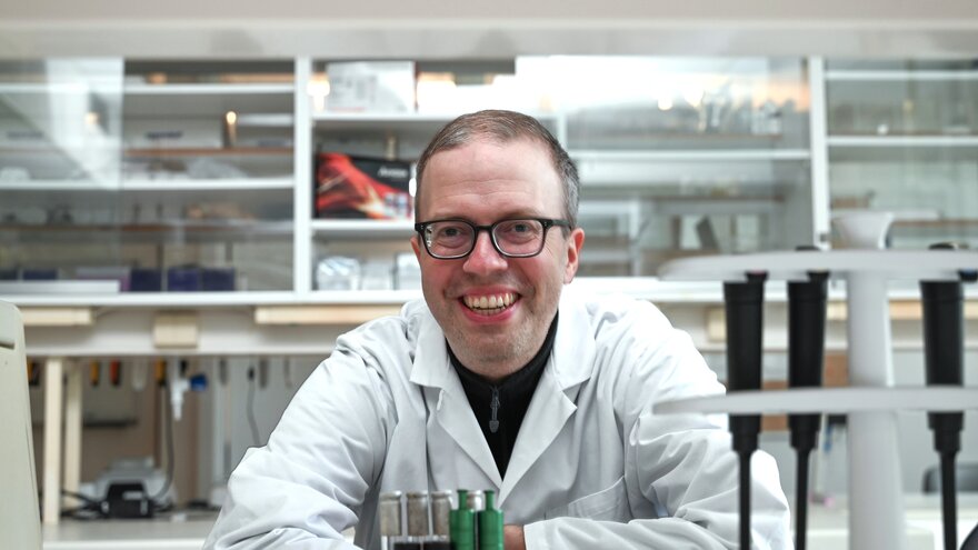 Morten Kjos i laboratoriet på NMBU