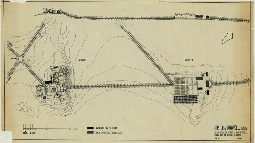 Alley from Havstein to Munkvoll, proposal for reconstruction 1963