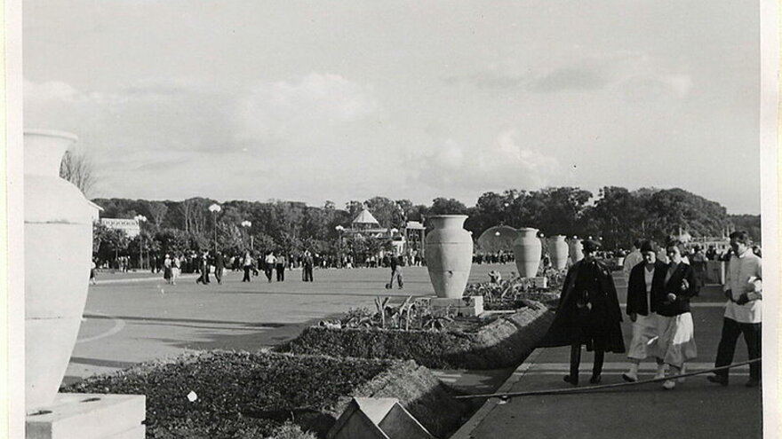 Photo of Strøm’s report on public parks in Moskva (Oslo City Archive)