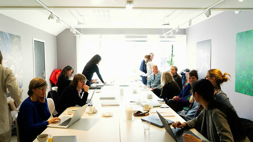 Participants at the Women in Scandinavian landscape architecture workshop in 2022 at Campus Ås.