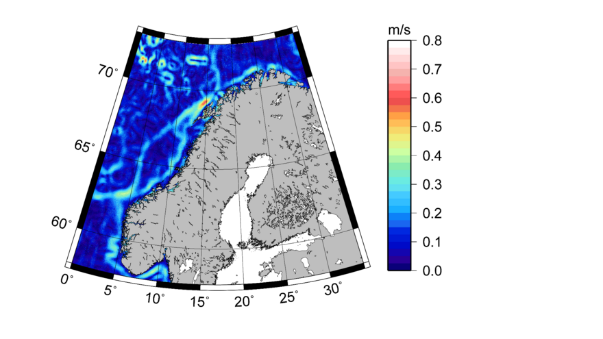 Geostrophic ocean surface currents derived from CryoSat-2 and NMA2014