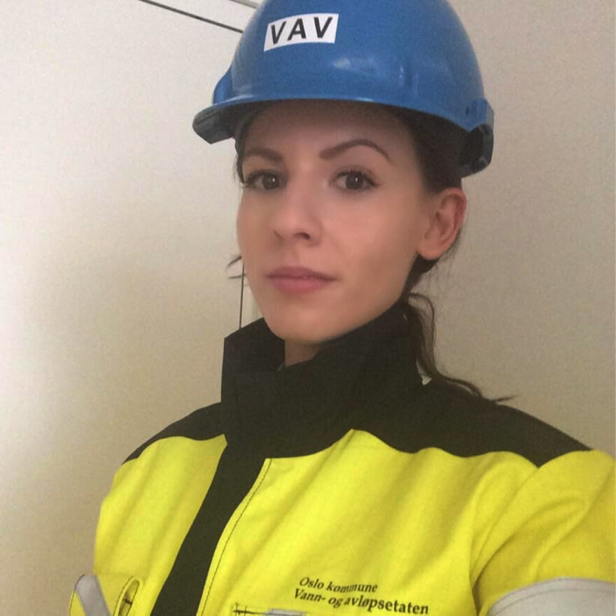 Portrett av sivilingeniør Milna Mandusic