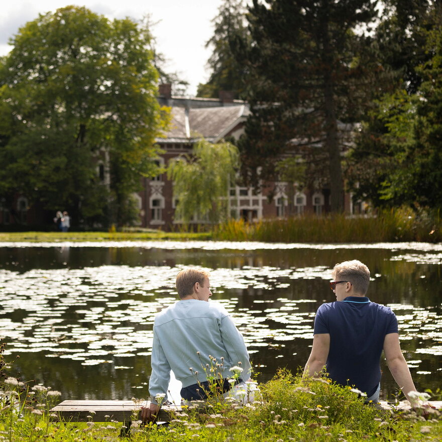 Studenter på Campus Ås. 