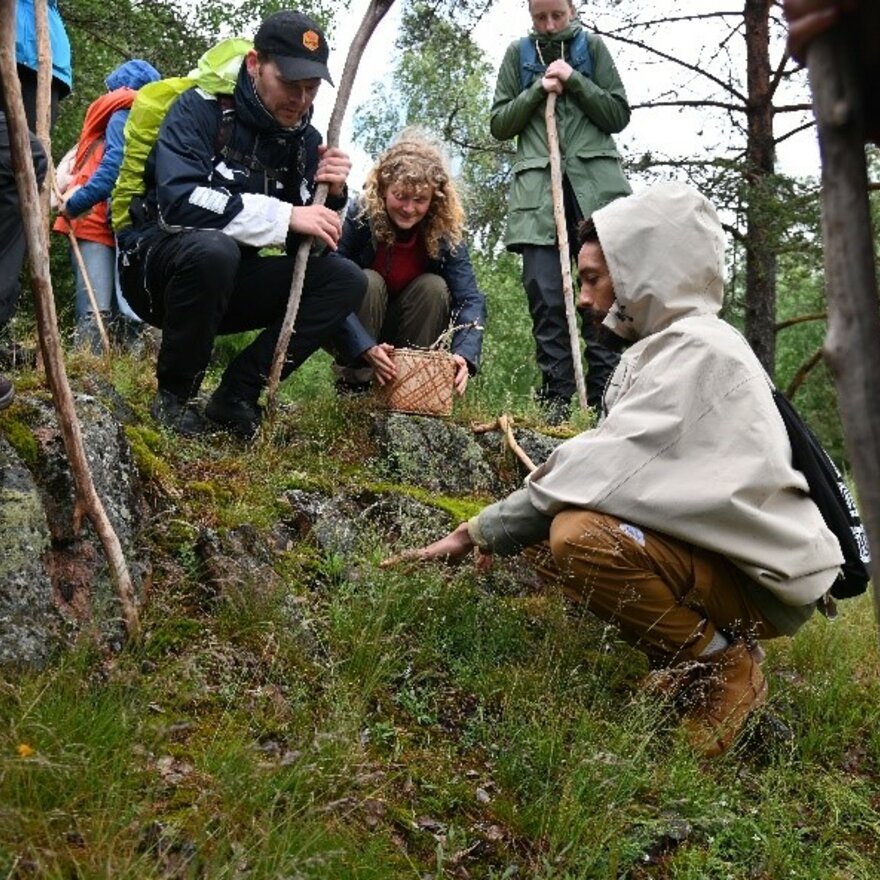 Excursion in the student led course Traditional Ecological Knowledge