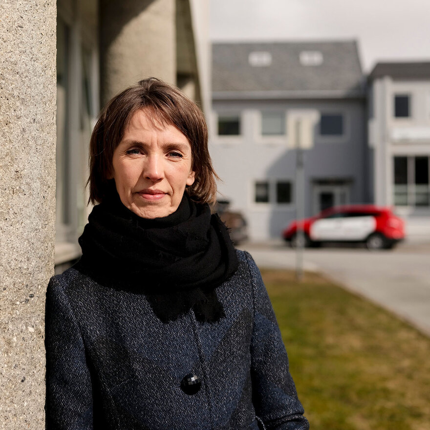 Uteportrett av Heidi Ramsvik, i Bodøs gater