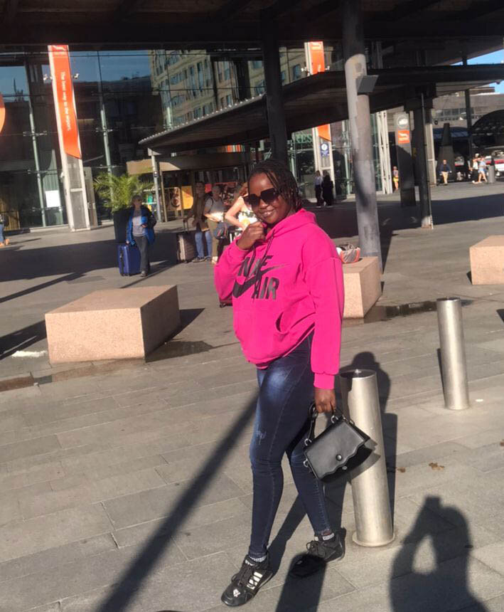 Poni Victoria Amaka arrives in Norway for her Master studies at NMBU. 