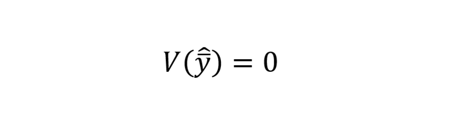 V(y ̅ ̂ )=0