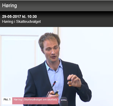 Niels Johannesen foredrag for Folketinget skatteutvalg