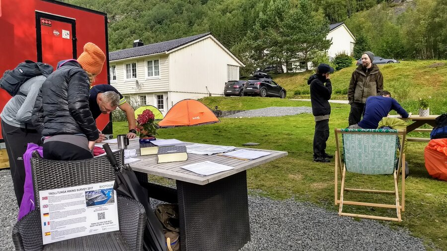 Datainnsamling til BIOTOUR sommaren 2017 i Skjeggedal, Odda