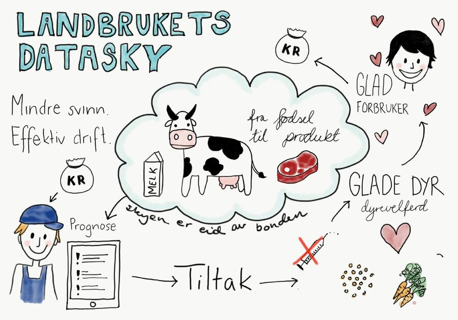 "Landbrukets Datasky" vant innovasjonspris fra Landbrukssamvirket.