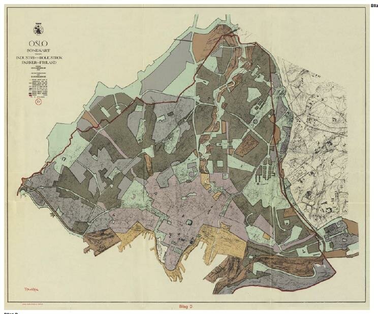 Røhnes parkplan ble presentert i generalplan for Oslo tegnet av arkitekten Harald Hald i 1929, og godkjent av bystyret i 1934.