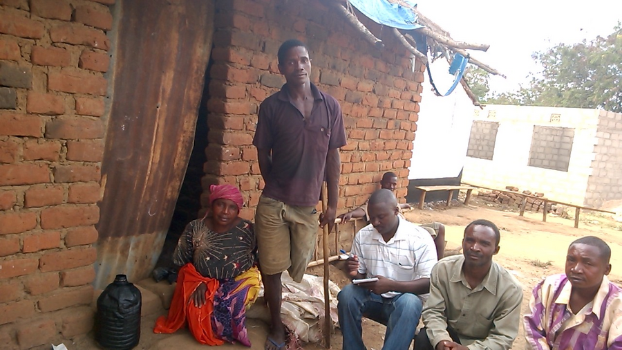 PhD candidate Greyson Zabron Nyamoga interviewing locals in Tanzania about their use of harvested wood and charcoal. 
