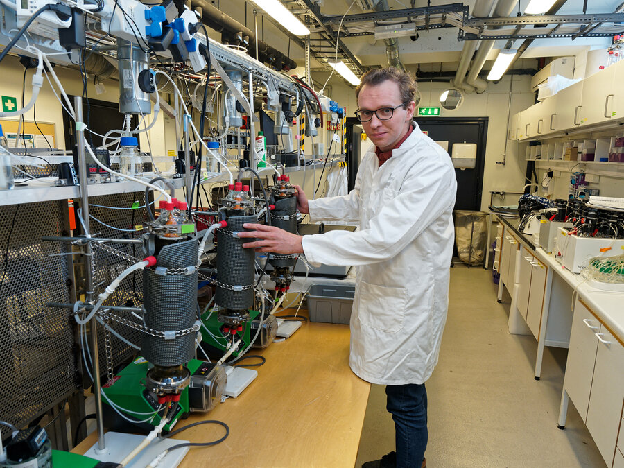 Michael Sposob ved NIBIO leder forskningen på biogass i Bio4Fuels.