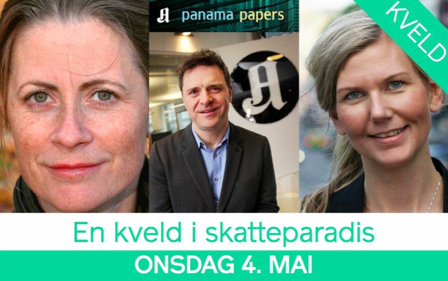 Annette Alstadsæter, skatteprofessor ved Handelshøyskolen, NMBU, Espen Egil Hansen, sjefsredaktør i Aftenposten og Marianne Marthinsen, finanspolitisk talsperson for Arbeiderpartiet stiller til debatt hos Vitenparken om skatteparadiser onsdag 4. mai.